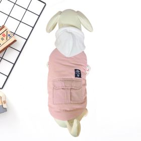 Warm Two Feet Apparel Dog Pet Cotton Vest (Option: Pink-S)