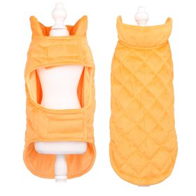 Velvet Pet Clothes Autumn And Winter Warm (Option: Yellow-M)