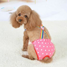 Pet Cute Strap Menstrual Panties (Option: Pink Dots-M)